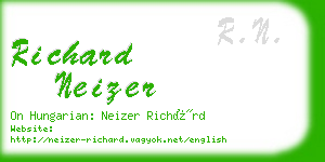 richard neizer business card